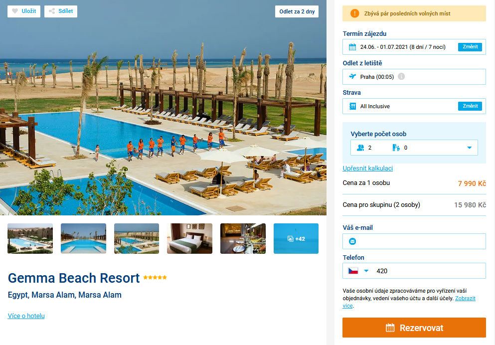 screen 20210622 2002 - Týdenní pobyt v Egyptě s all inclusive za 7990 Kč - skvělý 5* hotel