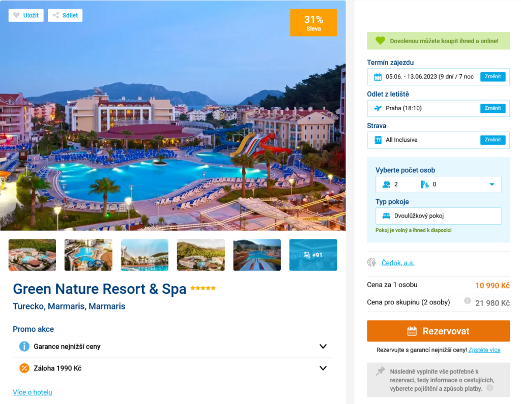 obrazek 53 - Levná dovolená v Turecku: 9 dní v 5* hotelu v Marmarisu s all inclusive za 10990 Kč!