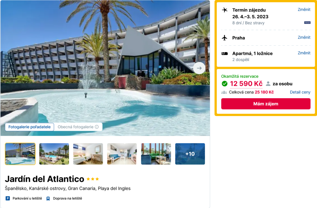 obrazek 67 - Last minute dovolená na Gran Canaria: 8 dní ve 3* hotelu za 12370 Kč s odletem z Prahy