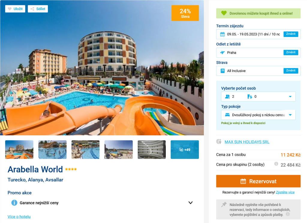 obrazek 80 - Last minute dovolená na Turecké riviéře: 11 dní ve 4* hotelu Arabella World s programem all inclusive za 11242 Kč!
