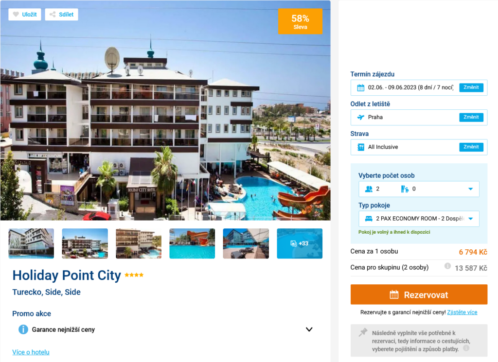 obrazek 114 - Last minute dovolená do Turecka: 8 dní v 4* hotelu v Side se slevou 58% za 6794 Kč!