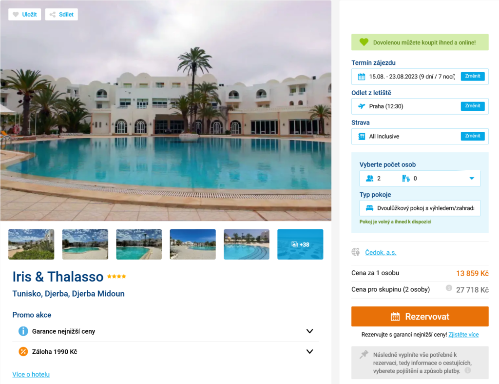 obrazek 40 - Prázdninová dovolená na Djerbě: 9 dní v hotelu Iris & Thalasso all inclusive za 13859 Kč!