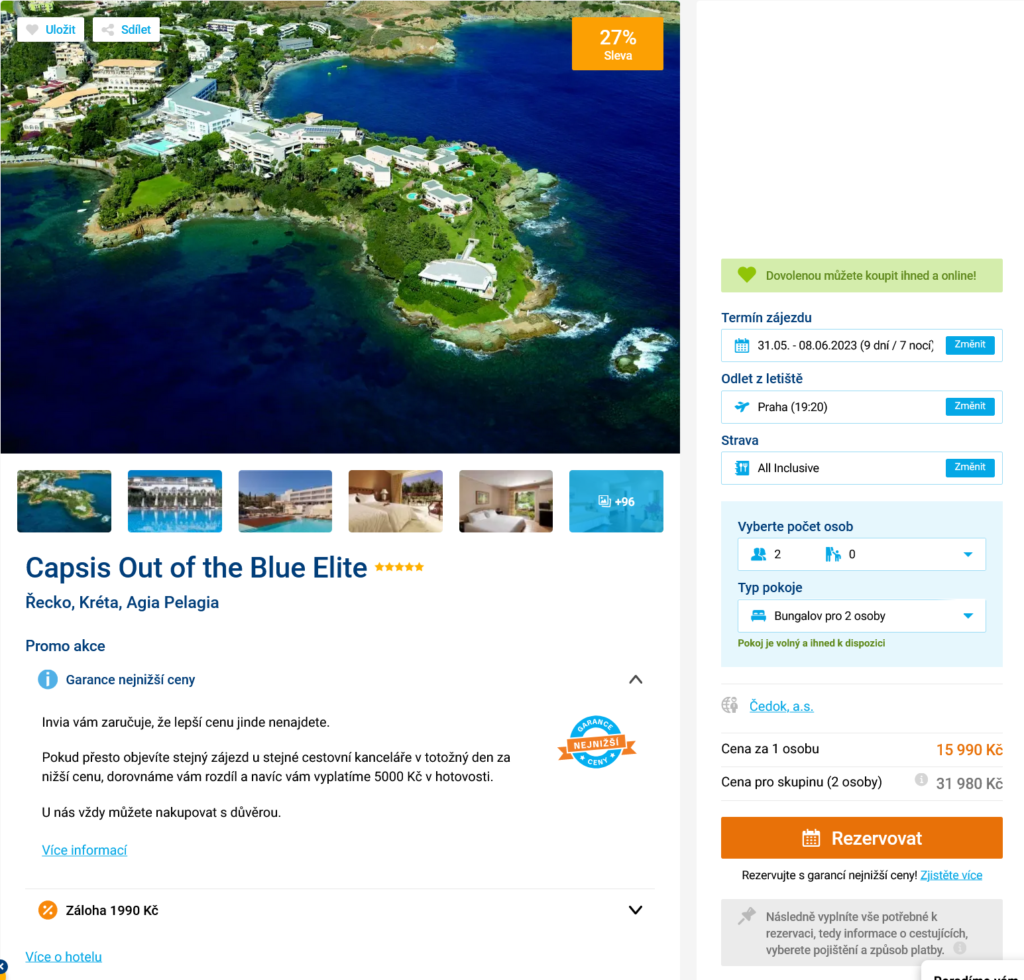 obrazek 88 - Parádní 5* dovolená na Krétě: Luxus, pláže a all inclusive za 15990 Kč!