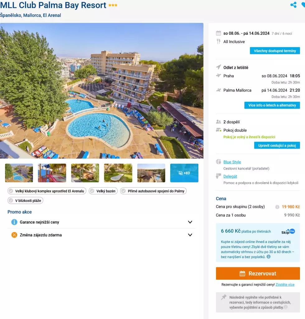 Levná dovolená v hotelu MLL Club Palma Bay Resort - Španělsko, Mallorca, El Arenal 